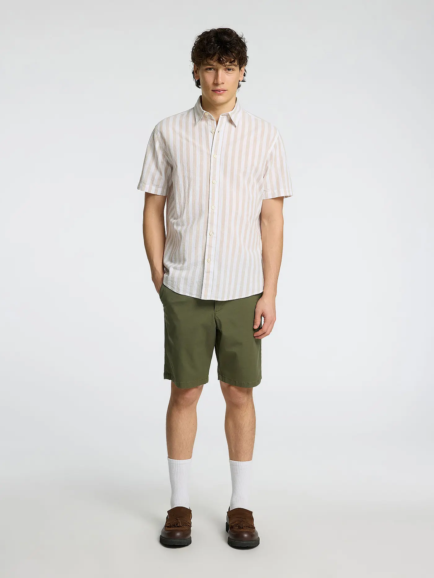 SELECTED | Hemd Slim Fit SLHREG-SUN | beige